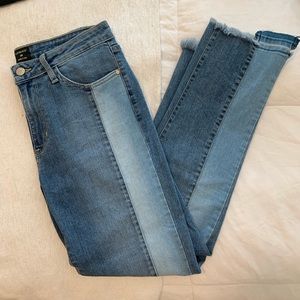 Two tone Denim jeans